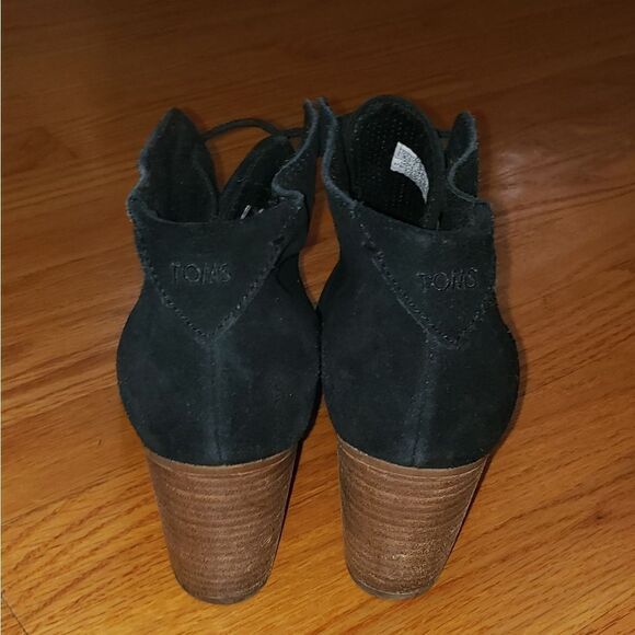 Toms Black suede leather Booties - Picture 4 of 8